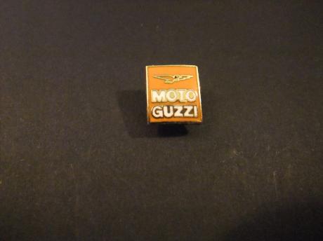 Moto Guzzi Italiaanse fabrikant van motorfietsen, logo, oranje